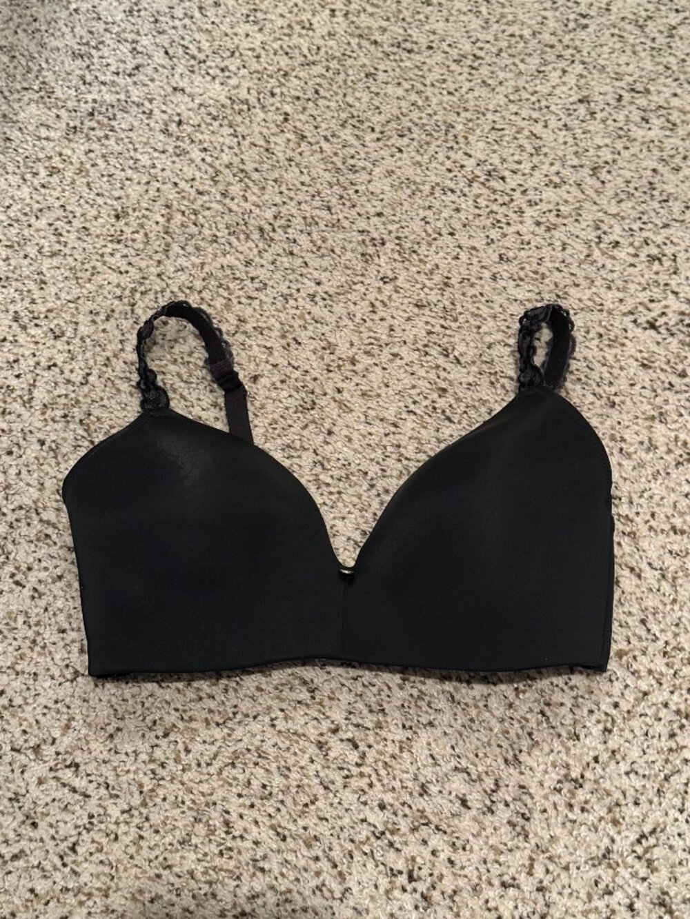 Natori | Pure Luxe Wireless Contour Bra | Black | Size: 34D